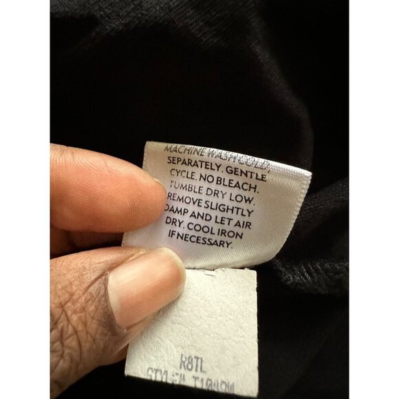 Vintage Eileen Fisher Gordian Knot Tie Clasp Open Front Dress Lightweight Size L - Picture 10 of 13